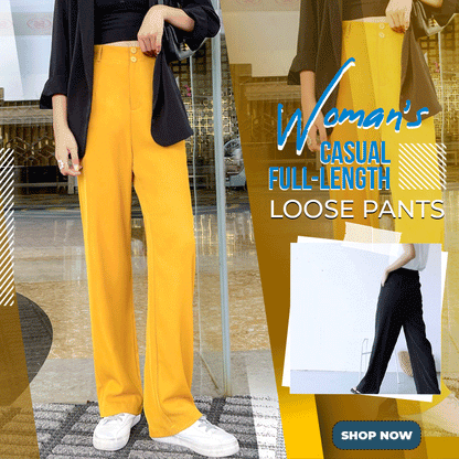 Woman's Casual Full-Length Loose Pants-Buy 2 Automatic 10% Off & Free Shipping