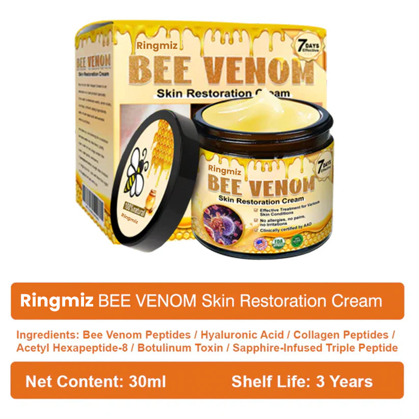 FDA Approved: Ringmiz Bee Venom Skin Restoration Cream — 🔥Limited Time 70% OFF🔥
