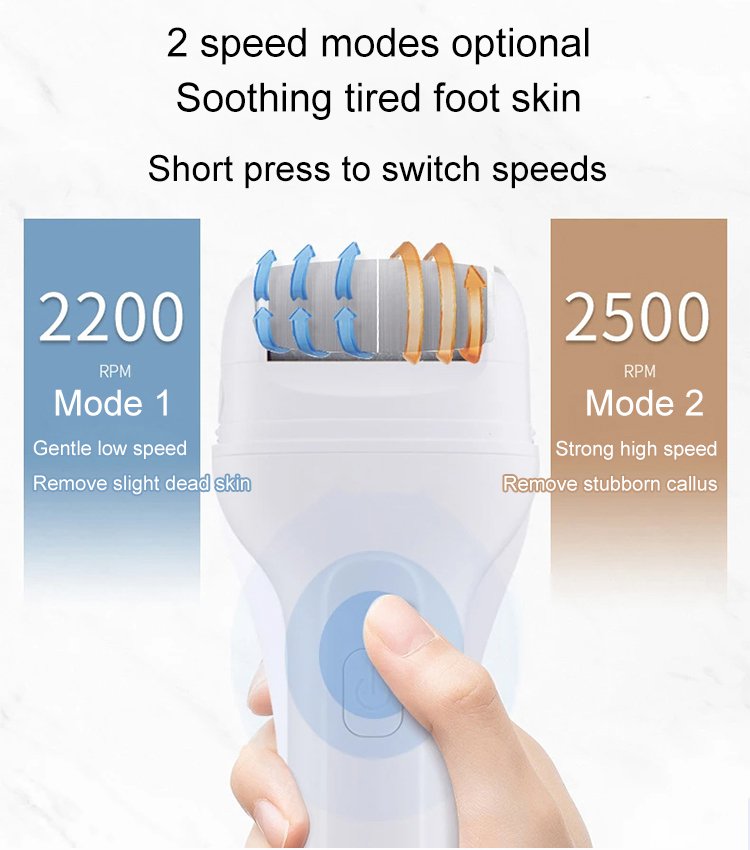 Rechargeable electric foot callus remover