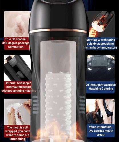 [Discreet Delivery] Automatic Masturbator with Vacuum and Vibration Functions – 18+ Only