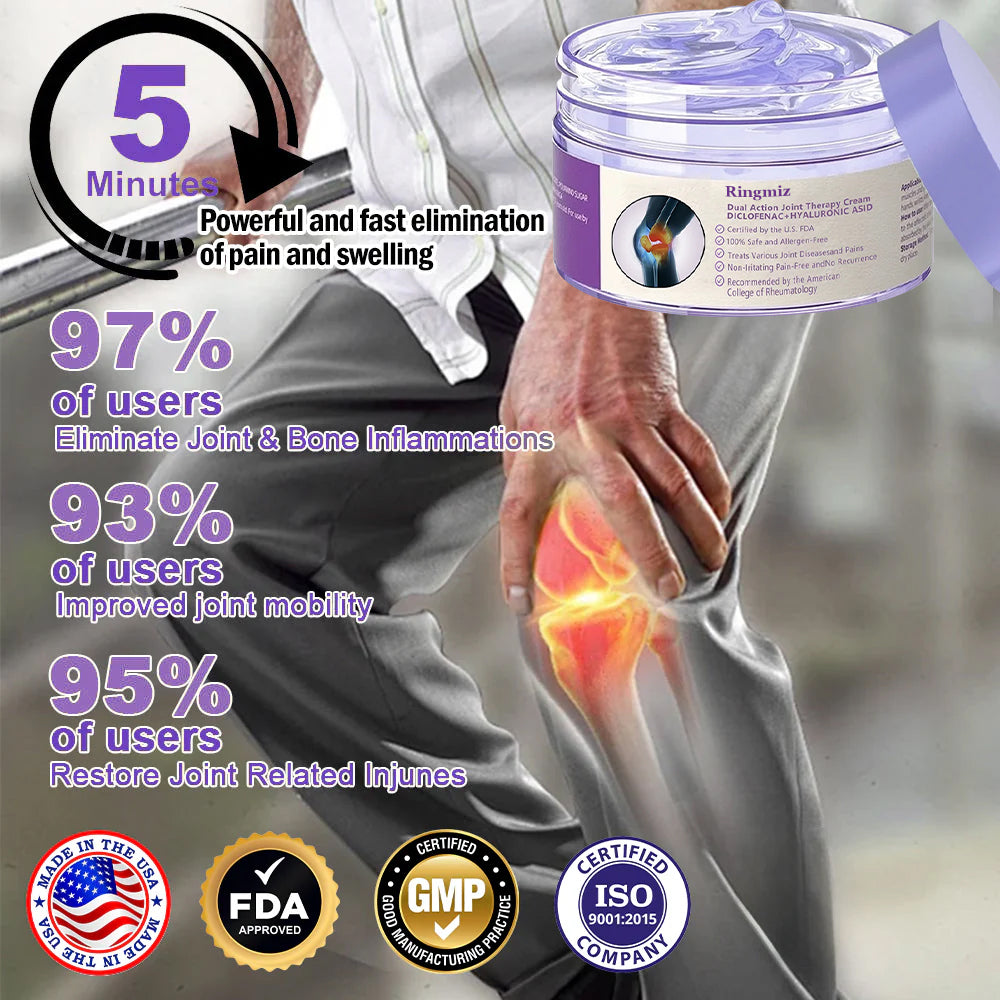 👩‍⚕️Ringmiz 7 Day Rapid Joint & Bone Therapy Cream USA Orthopedics (AAOS) Approved