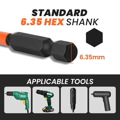 Magnetic Cross Impact Screwdriver Bits Set