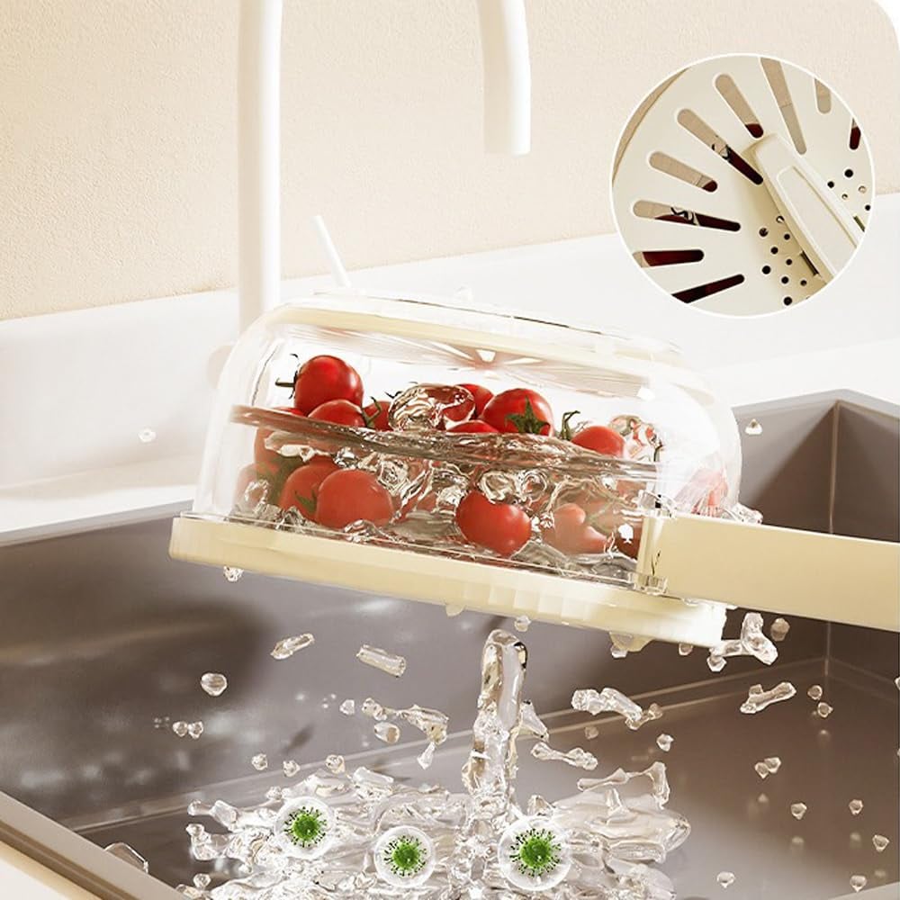 Hot Sale 62% Off New Draining Basket With Lid