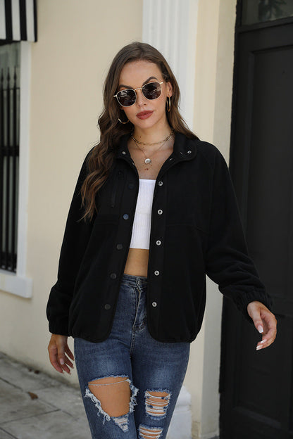 Color Contrast Plush Casual Coat🔥Buy 2 Automatic 10% Off & Free Shipping🔥