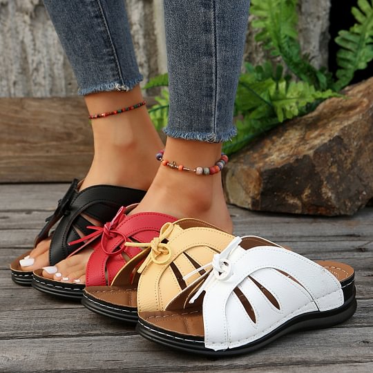 Women's Comfort Bowtie Slide Sandals