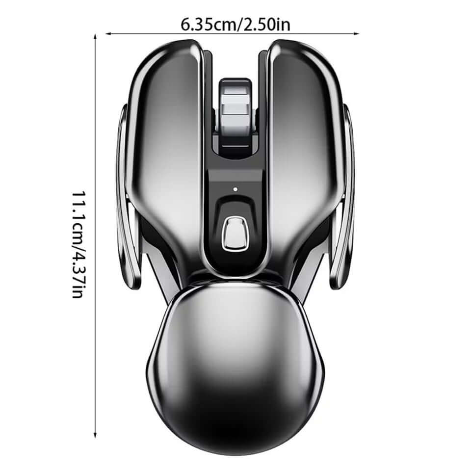 2023 New Hot Sale Wireless Ergonomics Metal Mouse