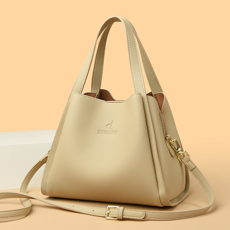 Best Gift for Her - Fashionable Classic Multi-Functional Soft Embossed Leather Bag