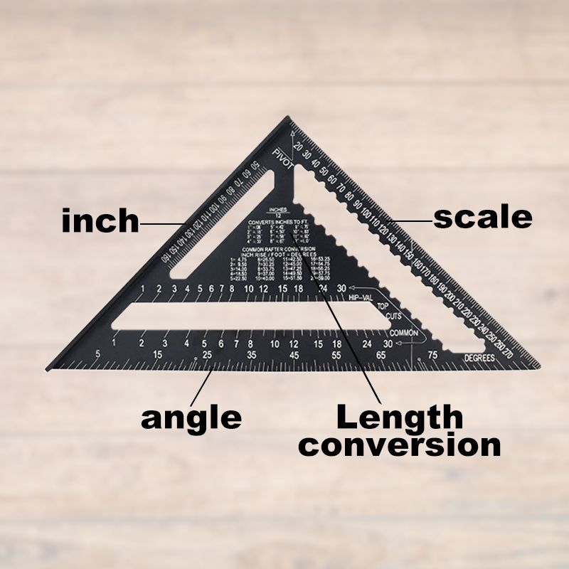 🔥Up to 40% OFF🔥Woodworking Triangle Ruler 7-12-inch