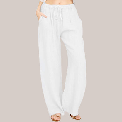 🔥Women's Summer Linen Cotton Wide Leg Pants