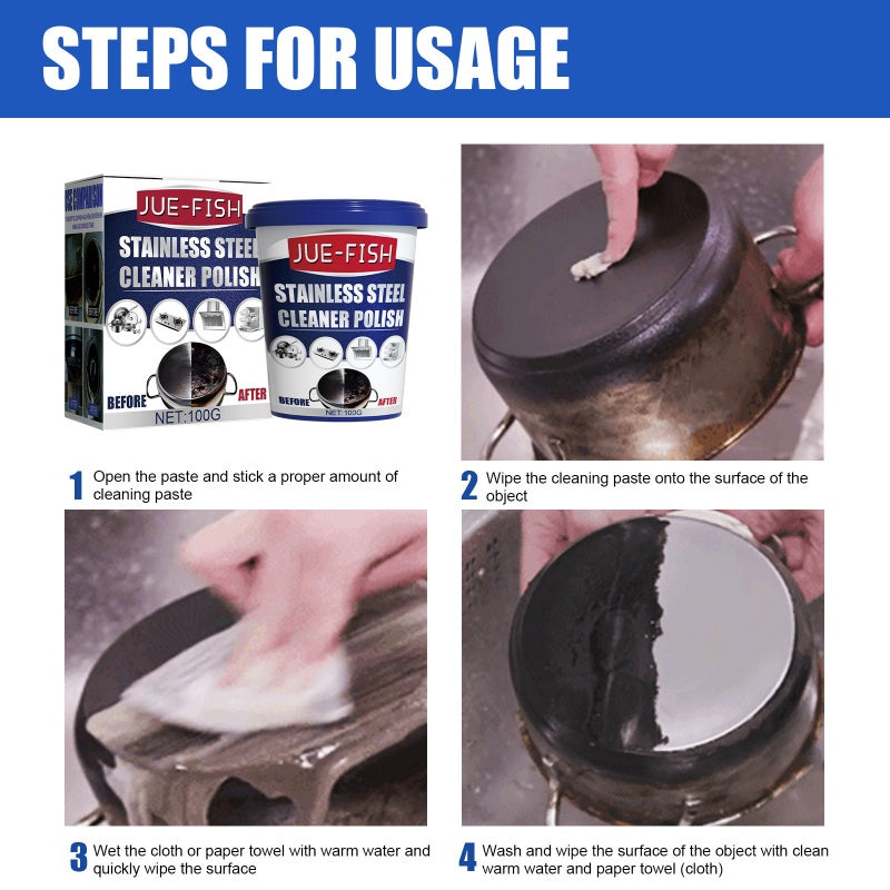 🔥Up to 40% off🔥Highly Effective Cleaning & Polishing Paste for Stainless Steel Kitchenware