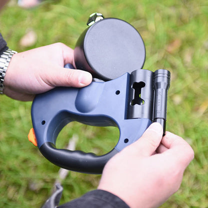 Multi-functional dog walking leash