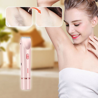 ¾Dual-Head EpilatorIPX7 Waterproof - Hair Removal & Trimming | 21-Day Silky Skin  Cordless Design | Hypoallergenic |