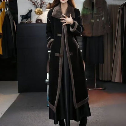 Winter Specials Stylish Plush Lined Overcoat for Women