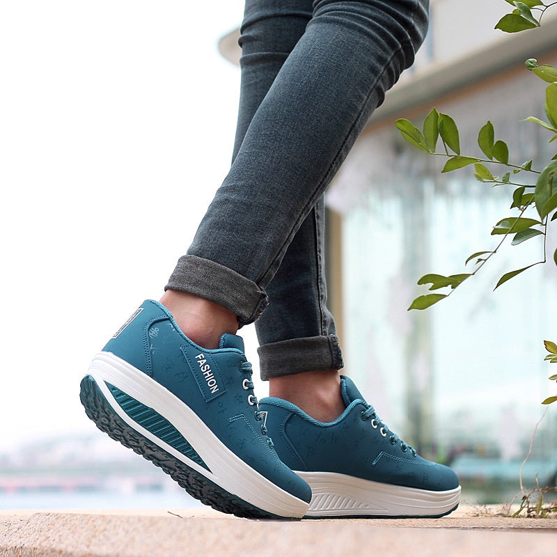 Women's Casual Fashion Breathable Thick Sole Sneakers