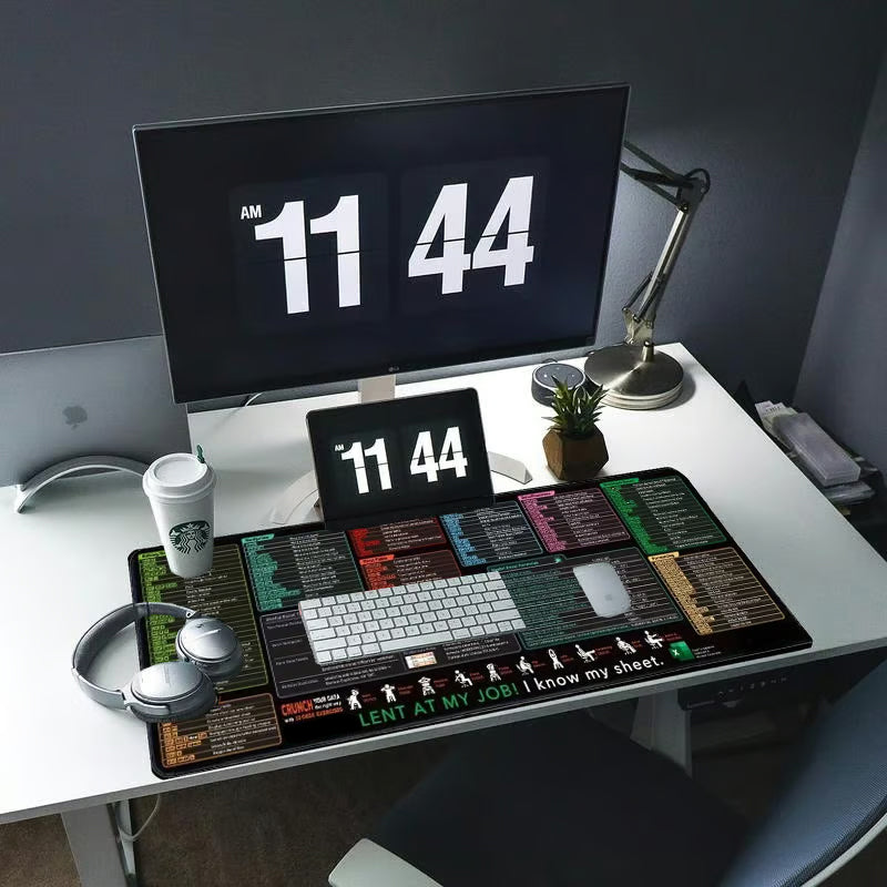 Stain-Resistant Anti-Slip Shortcut Desk Pad for Office