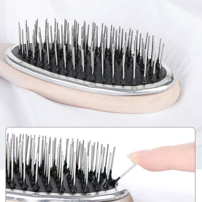 Portable Wooden Wig Comb Brush