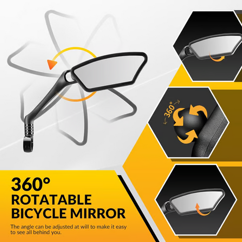 360° Rotatable Adjustable Bicycle Rearview Mirror