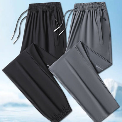 Men's Lightweight Athletic Pants with Zip Pockets