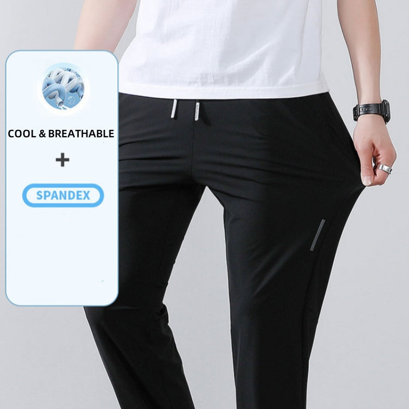 Men's Lightweight Athletic Pants with Zip Pockets