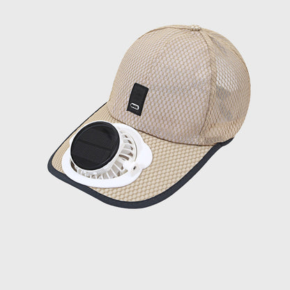 Breathable Baseball Cap with Solar Fan
