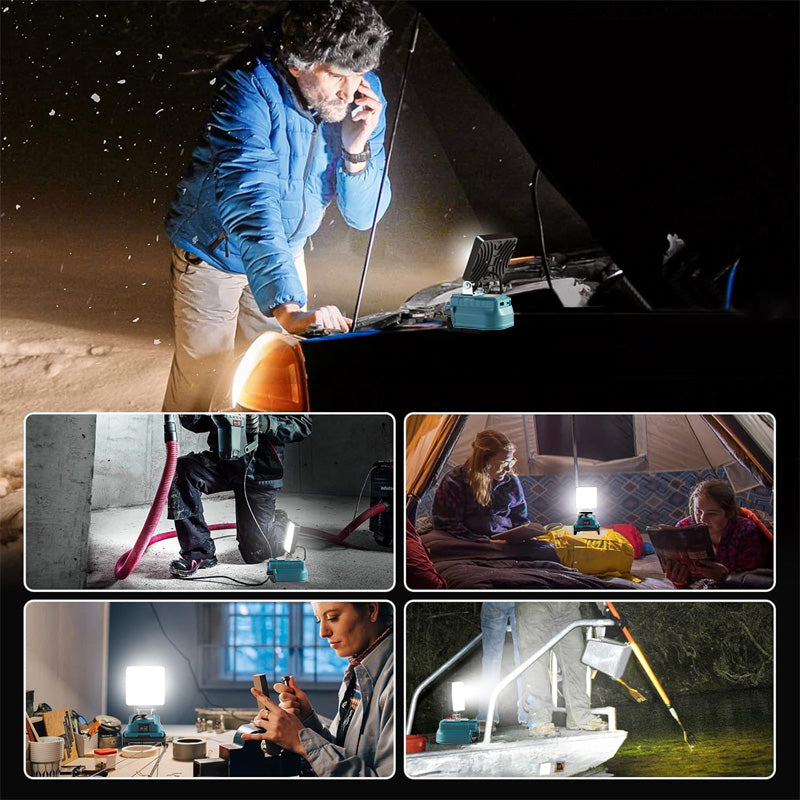 LED Flood Light with USB/Type-C Charging