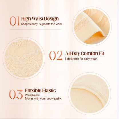 Women's Large Size High Waisted Panties