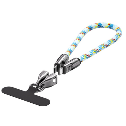 2 IN 1 Cell Phone Lanyard Fast Charging Data Cable